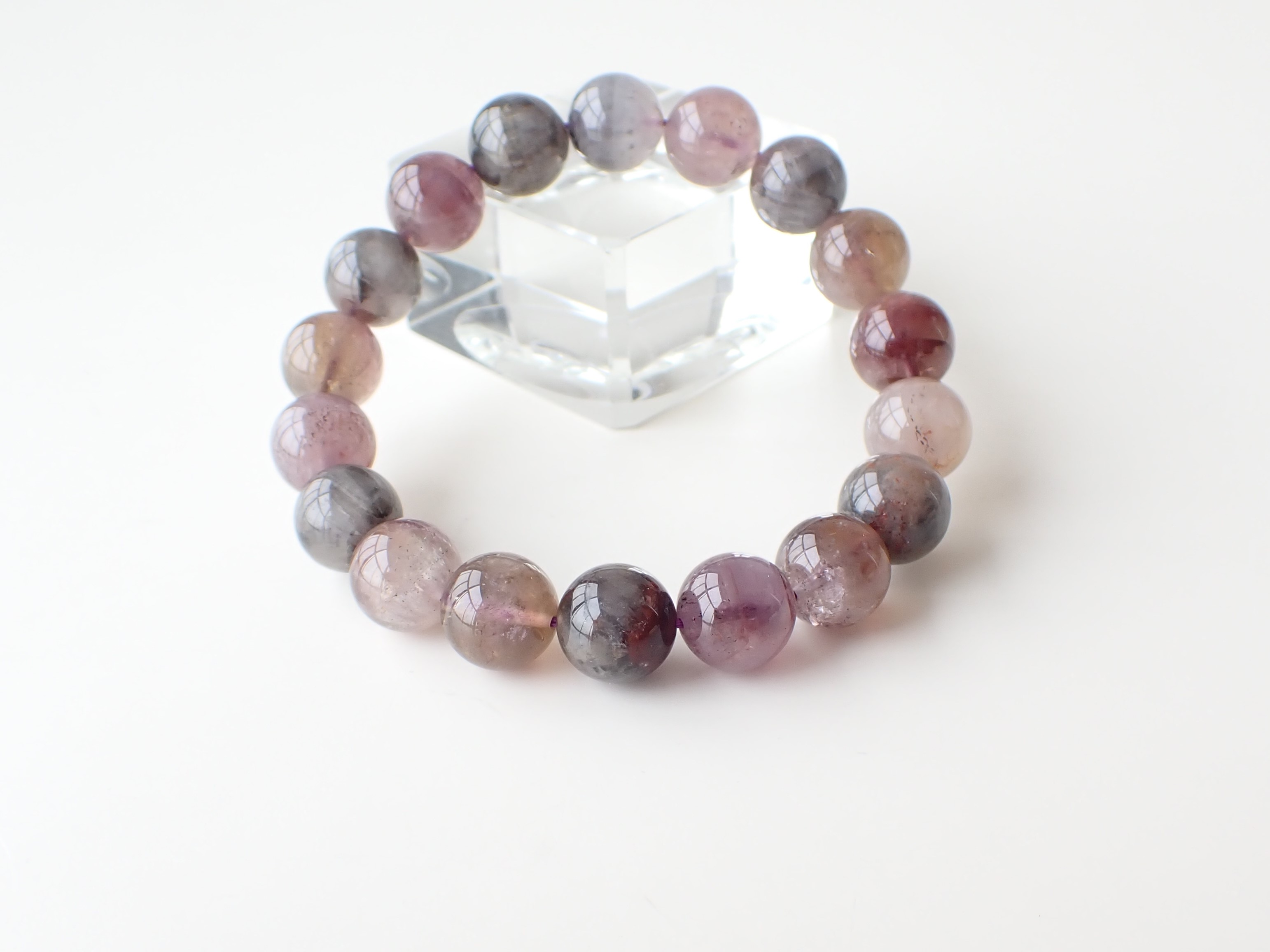 AB3274　オーラライト　１０．５ｍｍ～１1ｍｍ　ブレスレット　◇ネコポス対応可◇