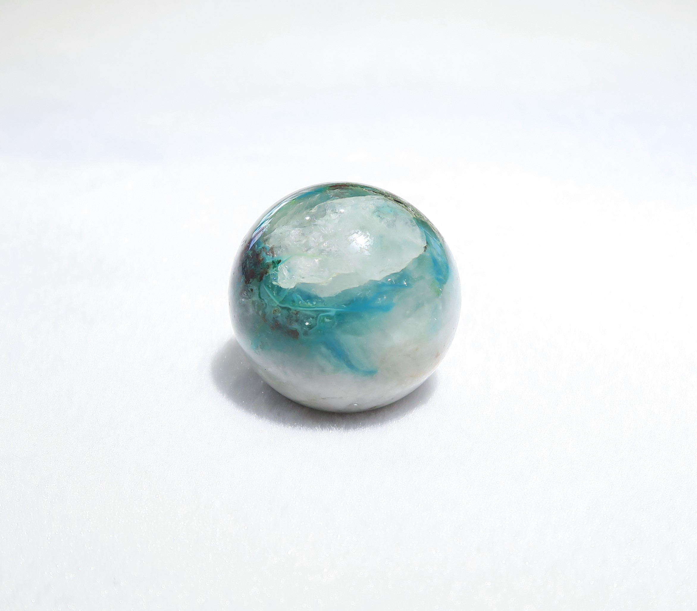 アホーアイトファントム入り水晶 アホイト アジョイト ajoite