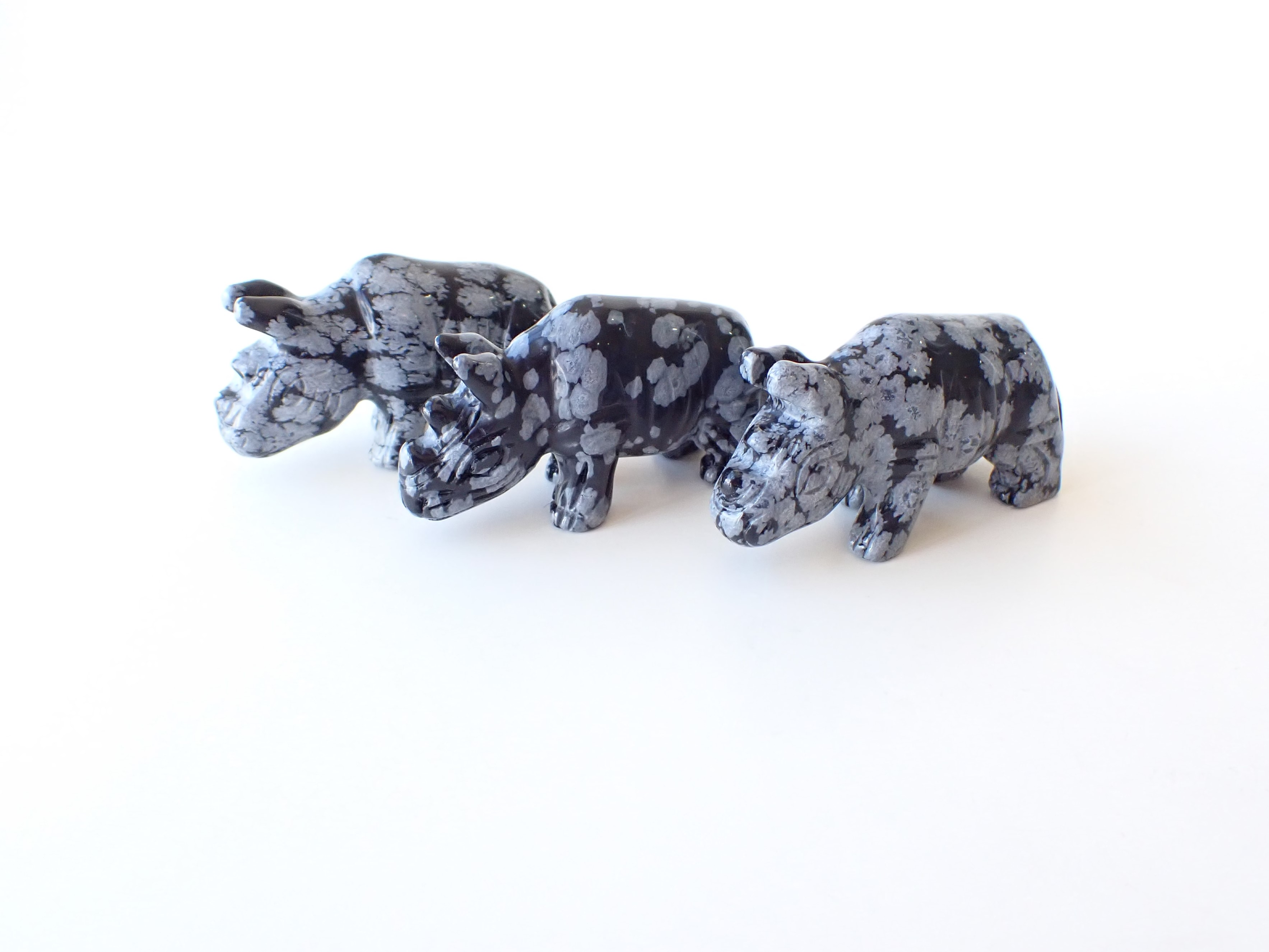 AB3107　サイ／スノーフレークオブシディアン　◇ネコポス対応可◇