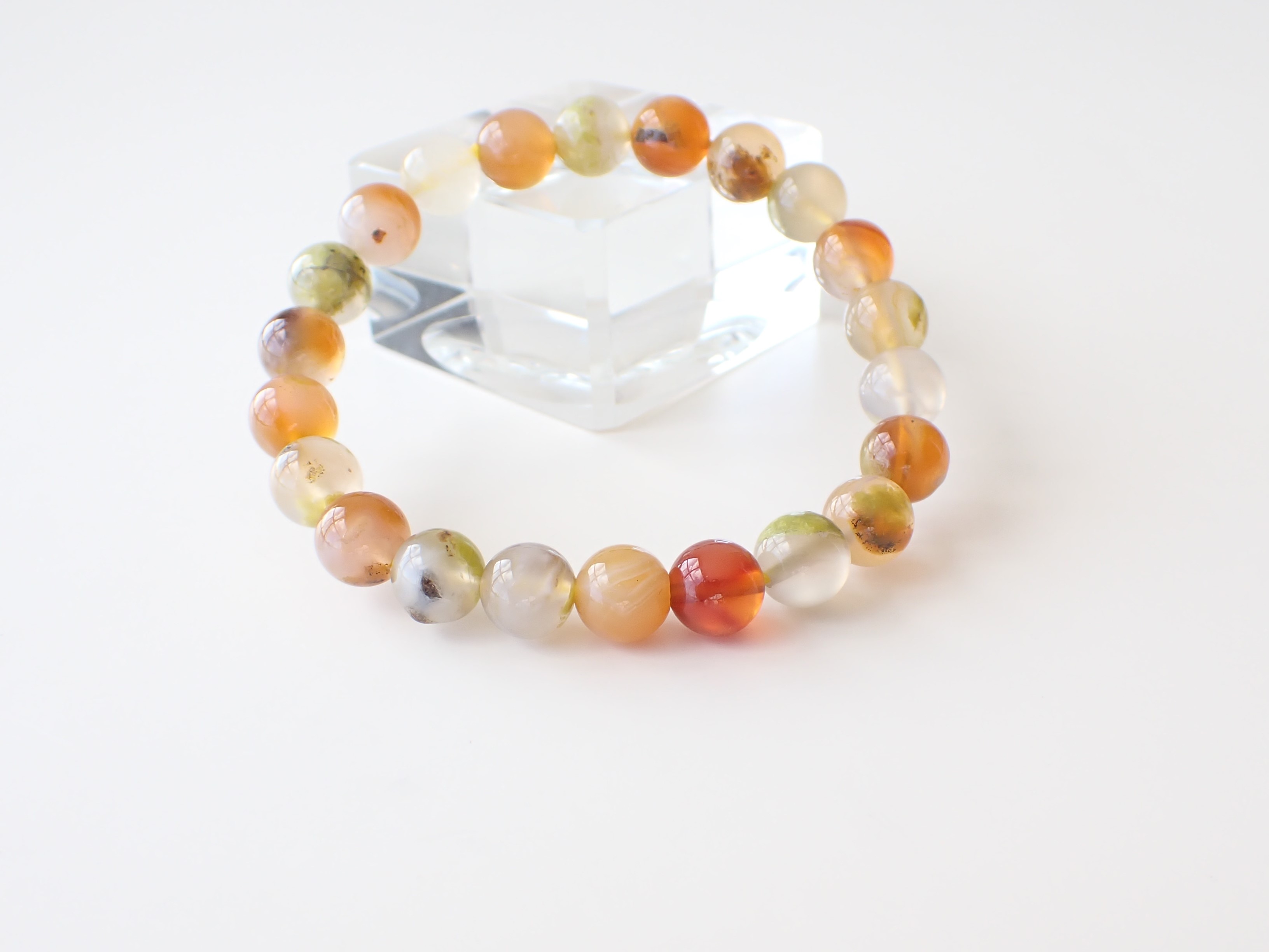 MD0365 【限定価格】 オパール・トリジマイトインアゲート 8mm