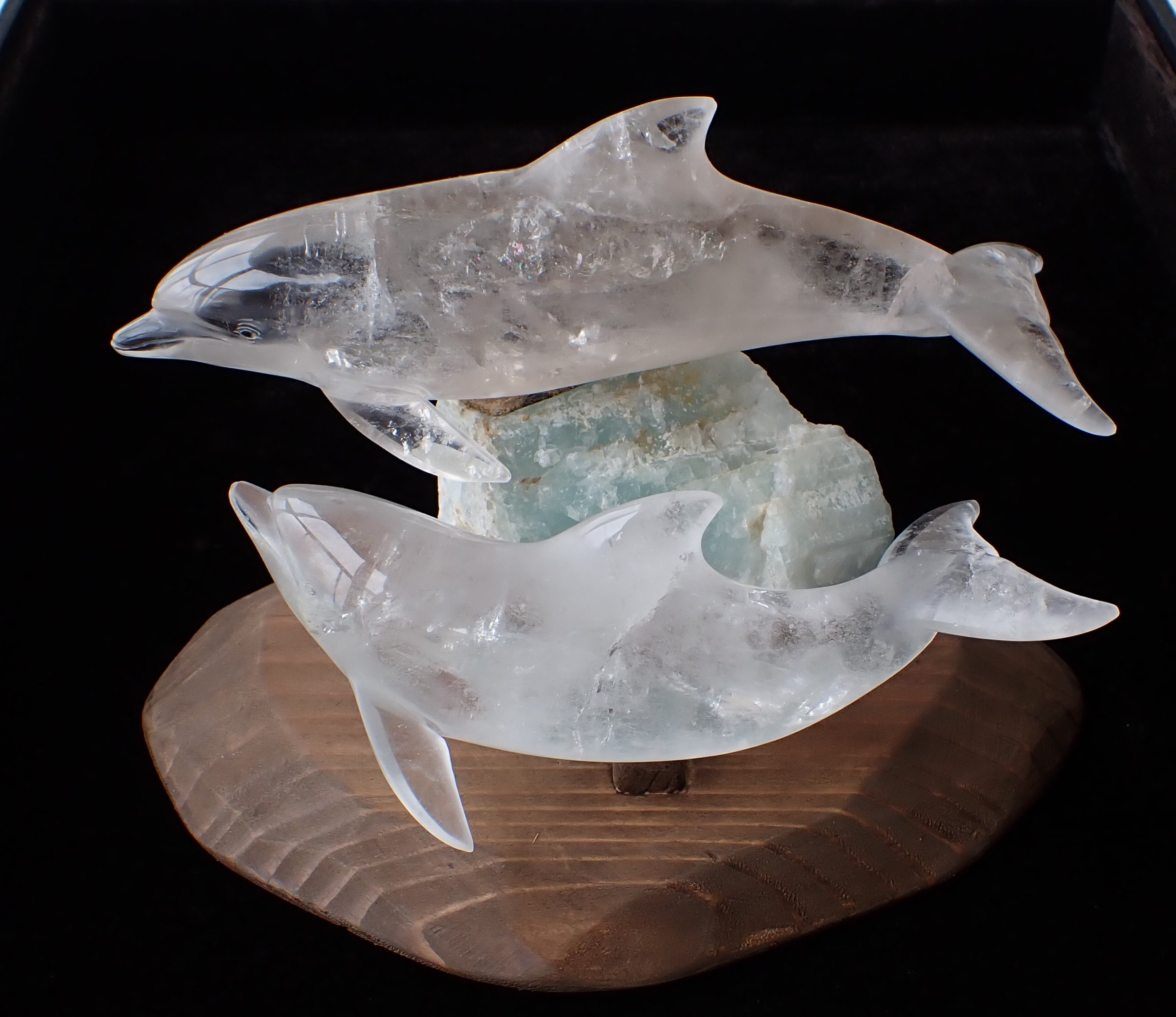 オルゴナイト イルカ ピンクオパール エンジェルオーラローズクォーツ