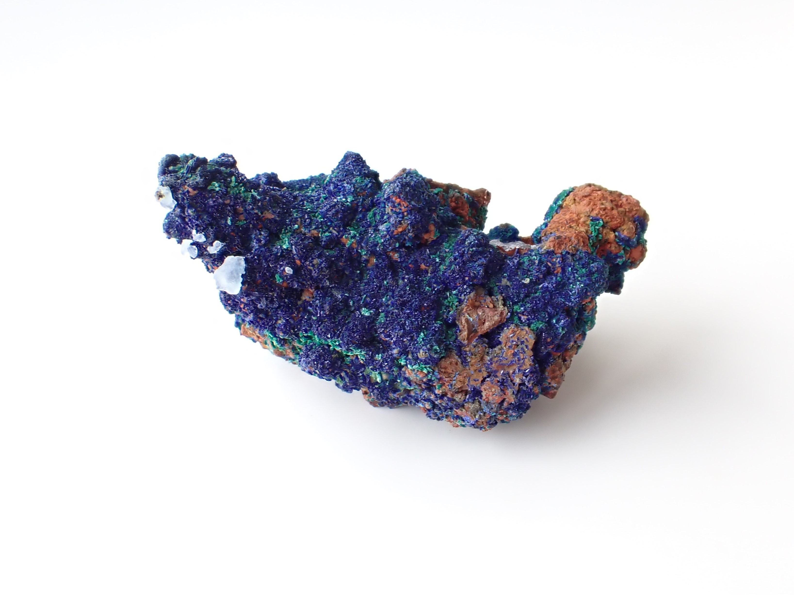 AG0053　【珍品】　アズライト／マラカイト／水晶　１９７．８ｇ