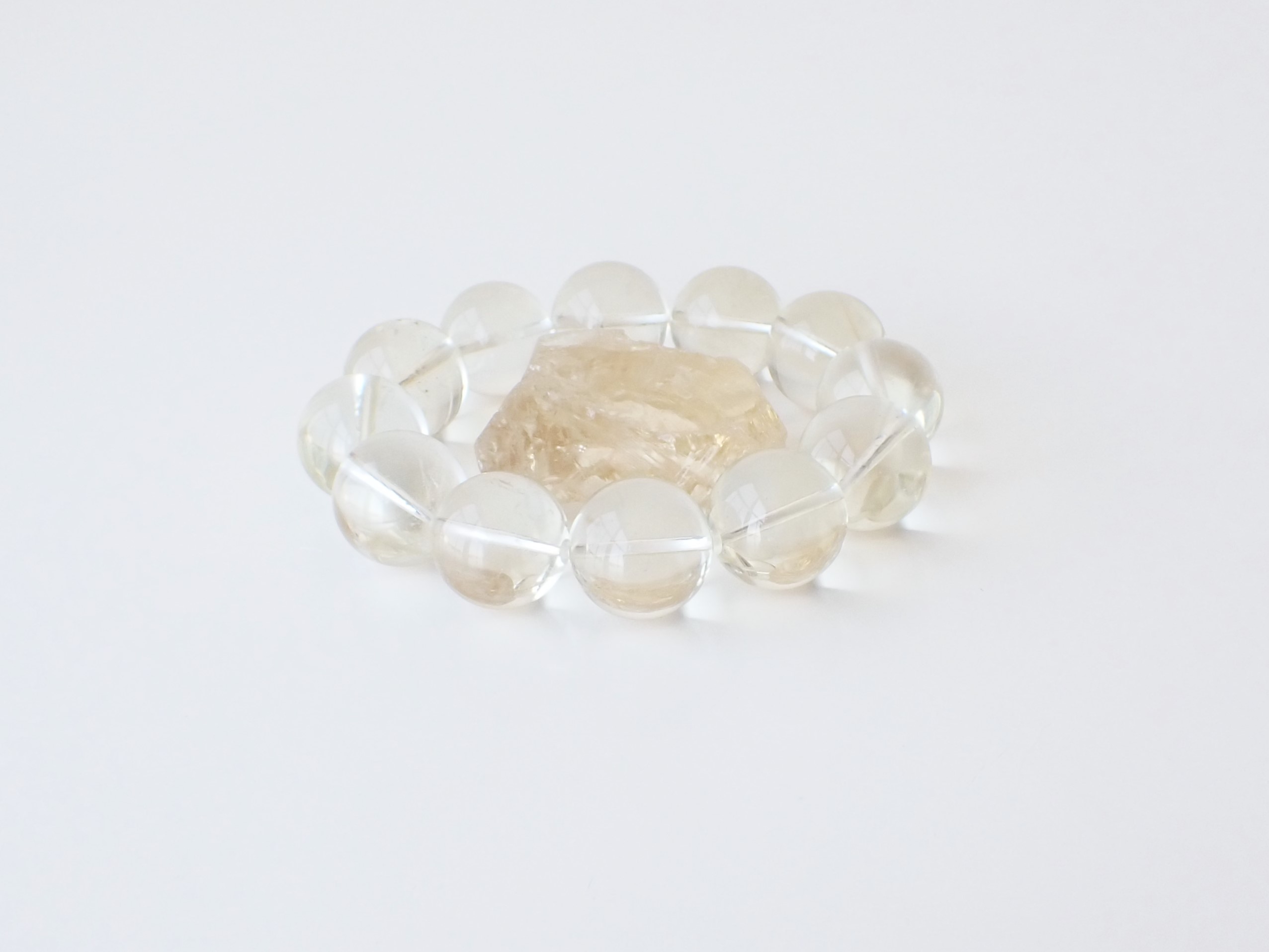 SD0378 ブラジル産 天然シトリン（非加熱） 17mm～17．5mm  