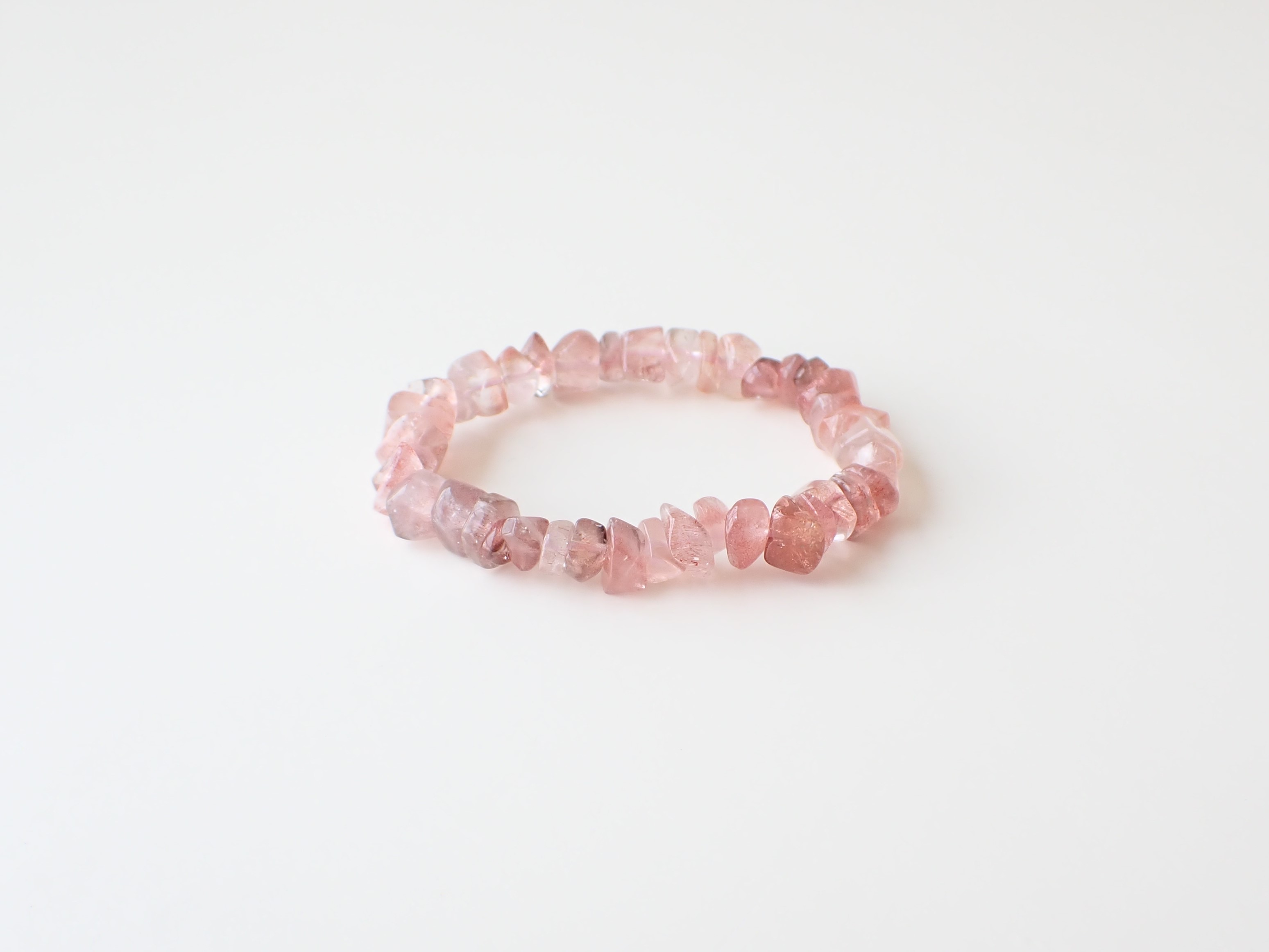 カザフスタン産　ストロベリークォーツ　ブレス SU0142 【限定価格】 カザフスタン産 ストロベリークォーツ