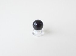 MA0427　【プレミアム】　モルダバイト　スフィア（丸玉）／一部原石肌　直径：１７．１ｍｍ　☆宝石鑑別書付き☆