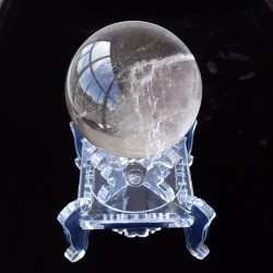 KD0106 【プレミアム】 ☆超稀少☆ クンツァイトインクォーツ スフィア