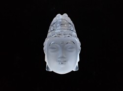 AB3154　仏頭／水晶　◇ネコポス対応可◇