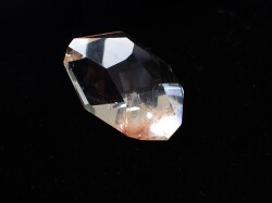 RE0192 【稀少】 オレンジルチルクォーツ 原石（ポリッシュ） 155g