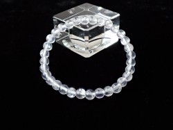 ME0083　【Melody's stone／メロディストーン】　メタモルフォーシスクォーツAA　６ｍｍ　ブレスレット　☆Ａ．メロディ女史証明書付☆　【各種セール割引・ポイント付与対象外】