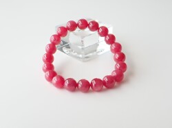 RM0116　ブラジル産　インペリアルロードナイト　９．５ｍｍ～１０ｍｍ　ブレスレット　☆宝石鑑別書付き☆　