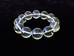 RI0222　【プレミアム】　リビアングラス　１７ｍｍ～１７．３ｍｍ　ブレスレット　☆宝石鑑別書付き☆