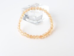 ★インペリアルトパーズ  ミラーボールカット 5.8ミリ珠 ブレス②(SA+) HE0185 【限定価格】 インペリアルトパーズ ミラーボールカット 5