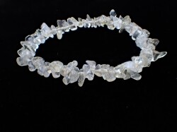 RI0194　リビアングラス　さざれチップ　ブレスレット　◇ネコポス対応可◇