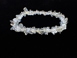 RI0196　リビアングラス　さざれチップ　ブレスレット　◇ネコポス対応可◇