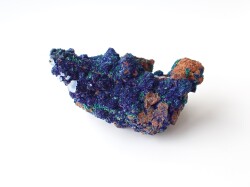 AG0053　【珍品】　アズライト／マラカイト／水晶　１９７．８ｇ