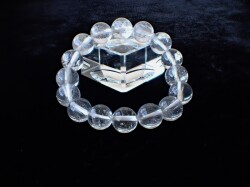 天然石ブレスレット☆高品質！ヒマラヤ水晶１２ｍｍ☆ガネーシュはヒマール産 CC0405 【稀少】 ガネーシュ ヒマール産 ヒマラヤ水晶 12
