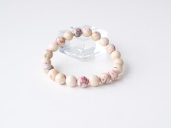 AB3420　【Ｈ＆Ｅ社製】　シナバークォーツ　１０ｍｍ　ブレスレット　☆H&E社正規ディレクトリーカード付き☆