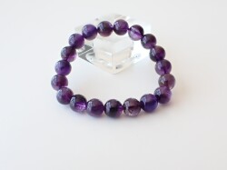 AC1813　ルワンダ産　アメジスト　１０ｍｍ　ブレスレット