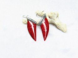 赤珊瑚　ピアス