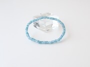 ZG0009　ブルージルコン　ボタンカット　ブレスレット　