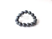 KL0126　神居古潭石（カムイコタン）　グリーン　１４ｍｍ　ブレスレット　　