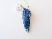 AG 0054　アズライト／マラカイト　ペンダントトップ