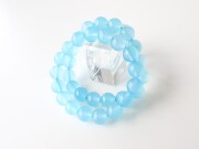 AB2857　シーブルーカルセドニー　１２ｍｍ　ブレスレット　◇ネコポス対応可◇