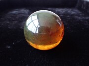AK0072　☆プレミアム☆　ブルーアンバー（青琥珀）　スフィア（丸玉）　直径：５４．６ｍｍ　☆宝石鑑別書付き☆