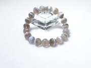 BM0048　☆クリアランスセール☆　バンデットオパール・カルセドニー（ミラーボールカット）　１１ｍｍ～１１．６ｍｍ　ブレスレット　◇クロネコゆうパケット対応可◇　☆各種セール・ポイント付与対象外☆