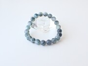 AN0018　【プレミアム】　アースシードライト（サフィリン・コーディエライト イン シリマナイト)　ブレスレット　９ｍｍ