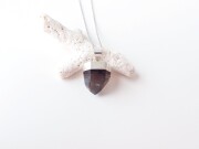 CA0342　ガウリシャンカール産スモーキークォーツ　ペンダントトップ　◇ネコポス対応可◇