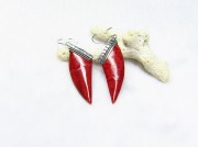 赤珊瑚　ピアス