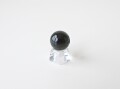 MA0421　【プレミアム】　モルダバイト　スフィア（丸玉）／一部原石肌　直径：１５．４ｍｍ　☆宝石鑑別書付き☆
