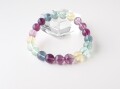 FA0376　フローライト　９．５ｍｍ～１０ｍｍ　ブレスレット　◇ネコポス対応可◇