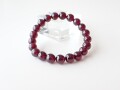 GB0218　ロードライトガーネット　８．５ｍｍ～９ｍｍ　ブレスレット
