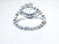 BM0043　【店長お薦め】　バンデットオパール・カルセドニー（ミラーボールカット）　７ｍｍ～７．６ｍｍ　ブレスレット　◇ネコポス対応可◇　