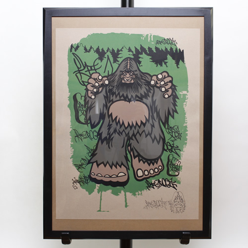 【0215】BIGFOOT/TERRITORY SIGNED PRINT/ポスター/ベージュ