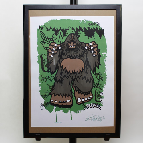 【0220】BIGFOOT/TERRITORY SIGNED PRINT/ポスター/ホワイト