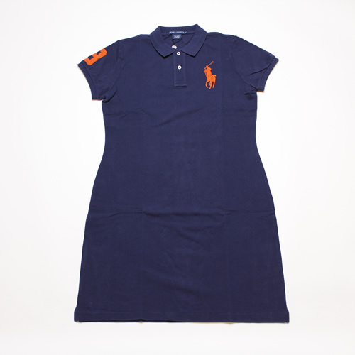 【D082】【Women】Polo Ralph Lauren/Big Pony Polo Dress/ドレス