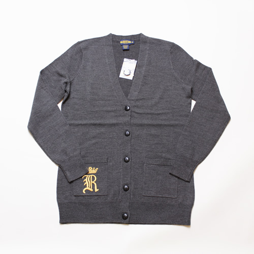 【R069】【Women's】RUGBY/V-Neck Merino Wool Cardigan/カーディガン