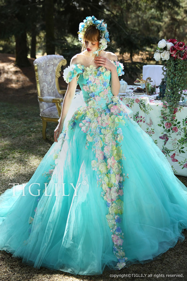 c156 TIGLILY グレイス Grace カラードレス