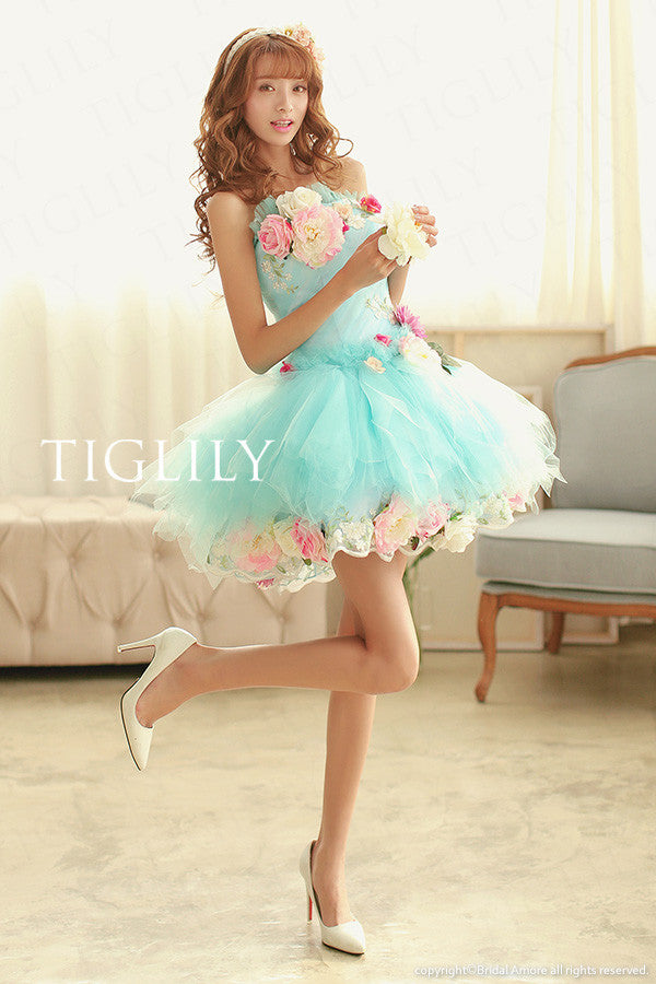 【TIGLILY】ミニドレス＿ウエディングドレス（s105b） 84,260円(税別）