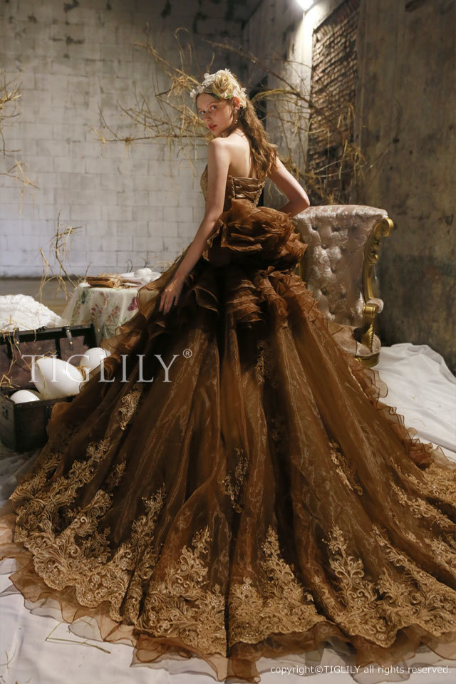 ダミアン Damien】ウェディングドレス カラードレス（c552)