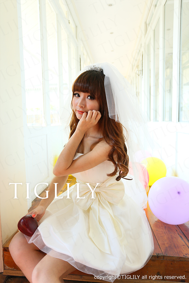 TIGLILY】ミニドレス＿ウェディングドレス＿ウエディングドレス