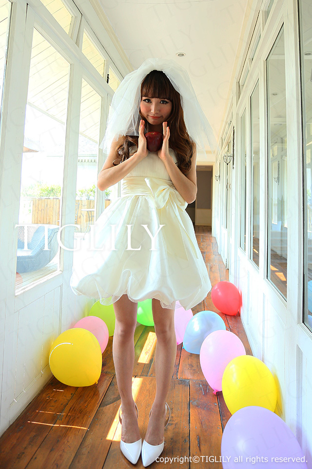 新品タグ付き★MILLY ★美しいミニドレス★高品質★135000円 TIGLILY】ミニドレス＿ウエディングドレス（s060）