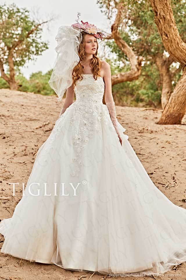 ナタリー Natalie】ウエディングドレス＿ホワイトドレス（w363)