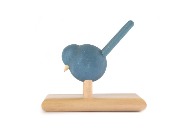 aarikka アーリッカ　　　　　　　　　　ナプキンスタンド（青い鳥）/ 木製　　