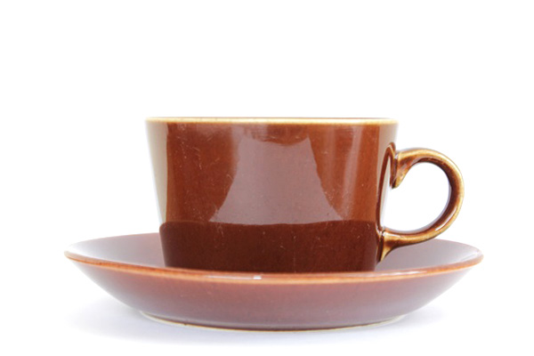 ARABIA　Kilta　　　　　　　　　　　　コーヒーカップ＆ソーサー/220 ml (ブラウンCS1)