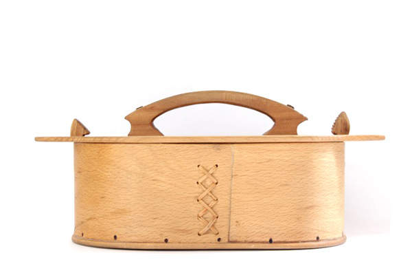 北欧ビンテージ バスケット　　　 OVAL BOX (蓋付き) / スウェーデン　　　