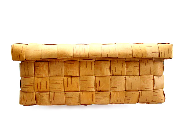 白樺のカゴ　　　　　　　　　　　　蓋付きストレージBOX